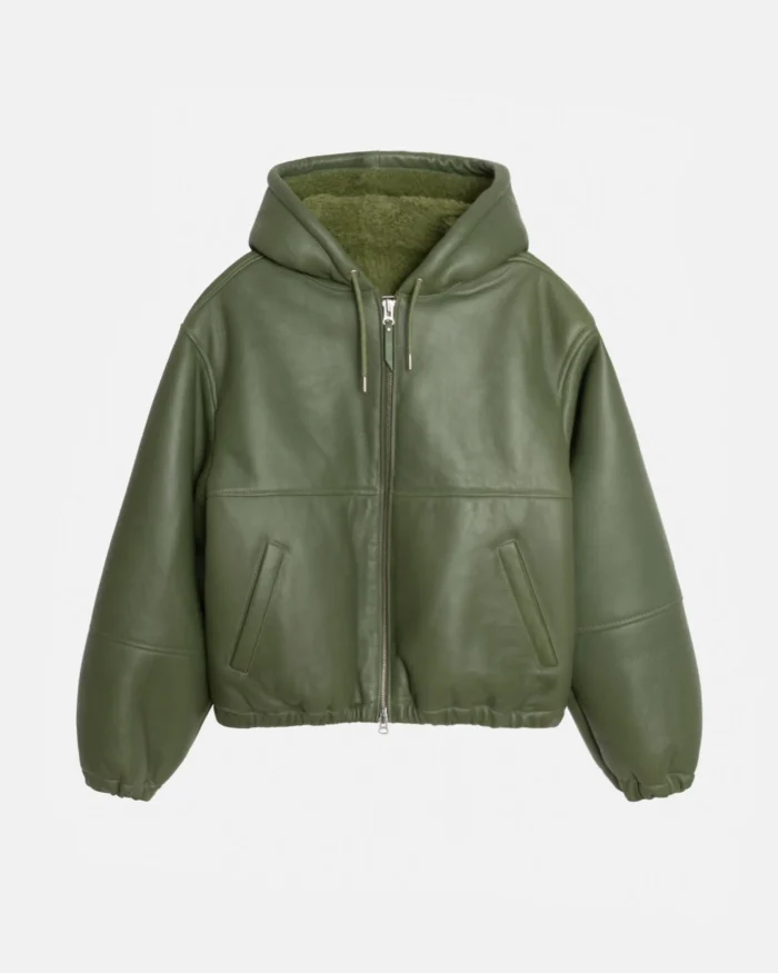 STUSSY WORK JACKET SHEARLING GREEN