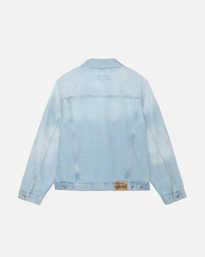 STUSSY TRUCKER JACKET DENIM LIGHT WASH