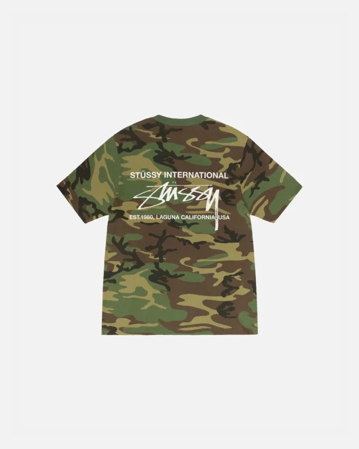 STUSSY SMOOTH INTERNATIONAL TEE CAMO