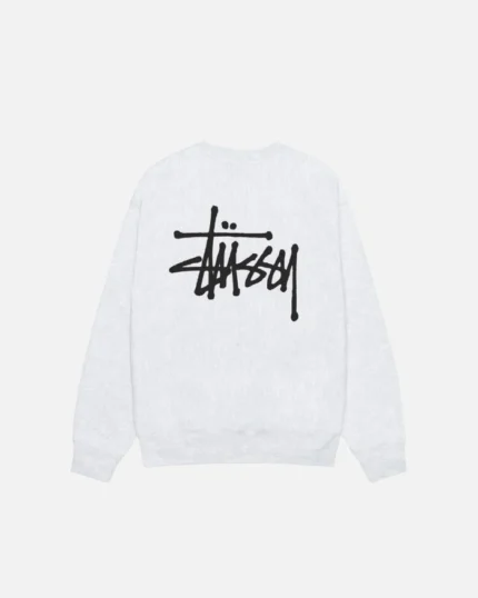 BASIC STÜSSY CREW ASH HEATHER