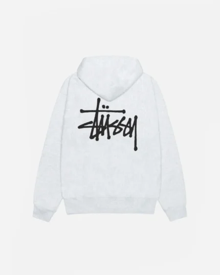 BASIC STÜSSY HOODIE ASH HEATHER