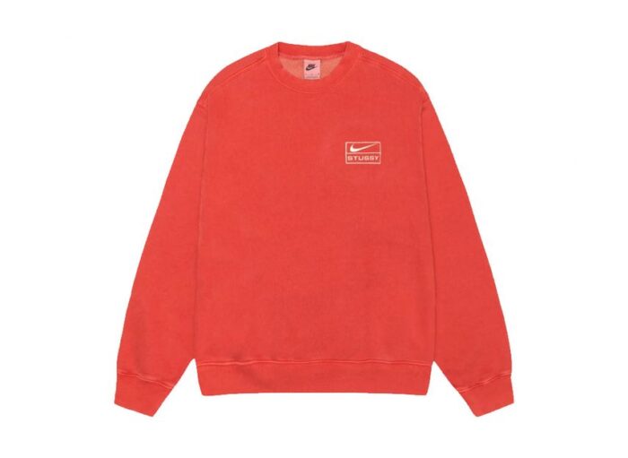 Nike x Stussy Pigment Dyed Fleece Crew Habanelo