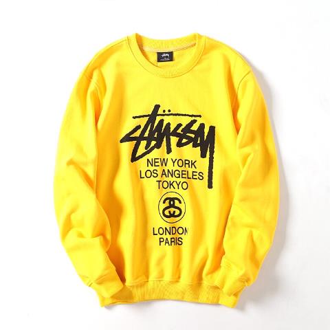 Stussy Crewneck Sweatshirt Yellow Cruise