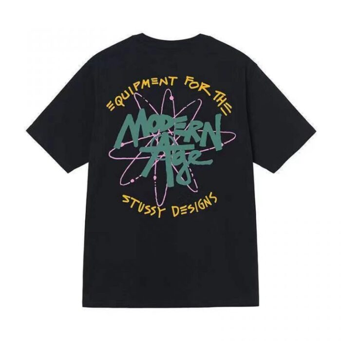 Stussy T-Shirt Black Equipment Tee