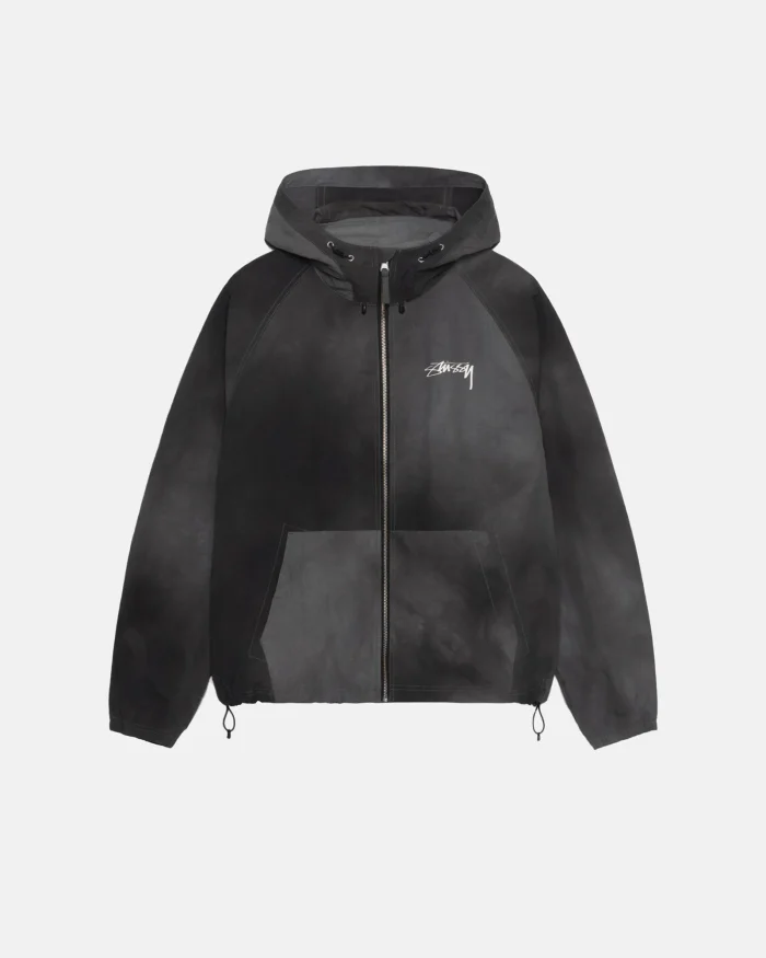 STUSSY BEACH SHELL WAVE DYE BLACK