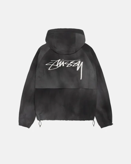 STUSSY BEACH SHELL WAVE DYE BLACK