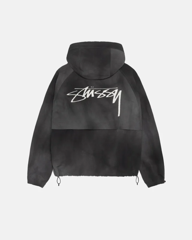 STUSSY BEACH SHELL WAVE DYE BLACK