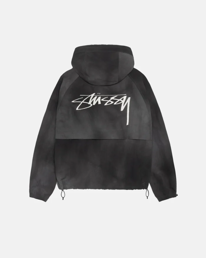 STUSSY BEACH SHELL WAVE DYE BLACK