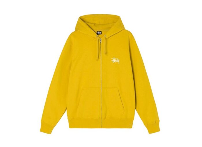 Stussy BASIC STUSSY ZIP HOODIE Honey